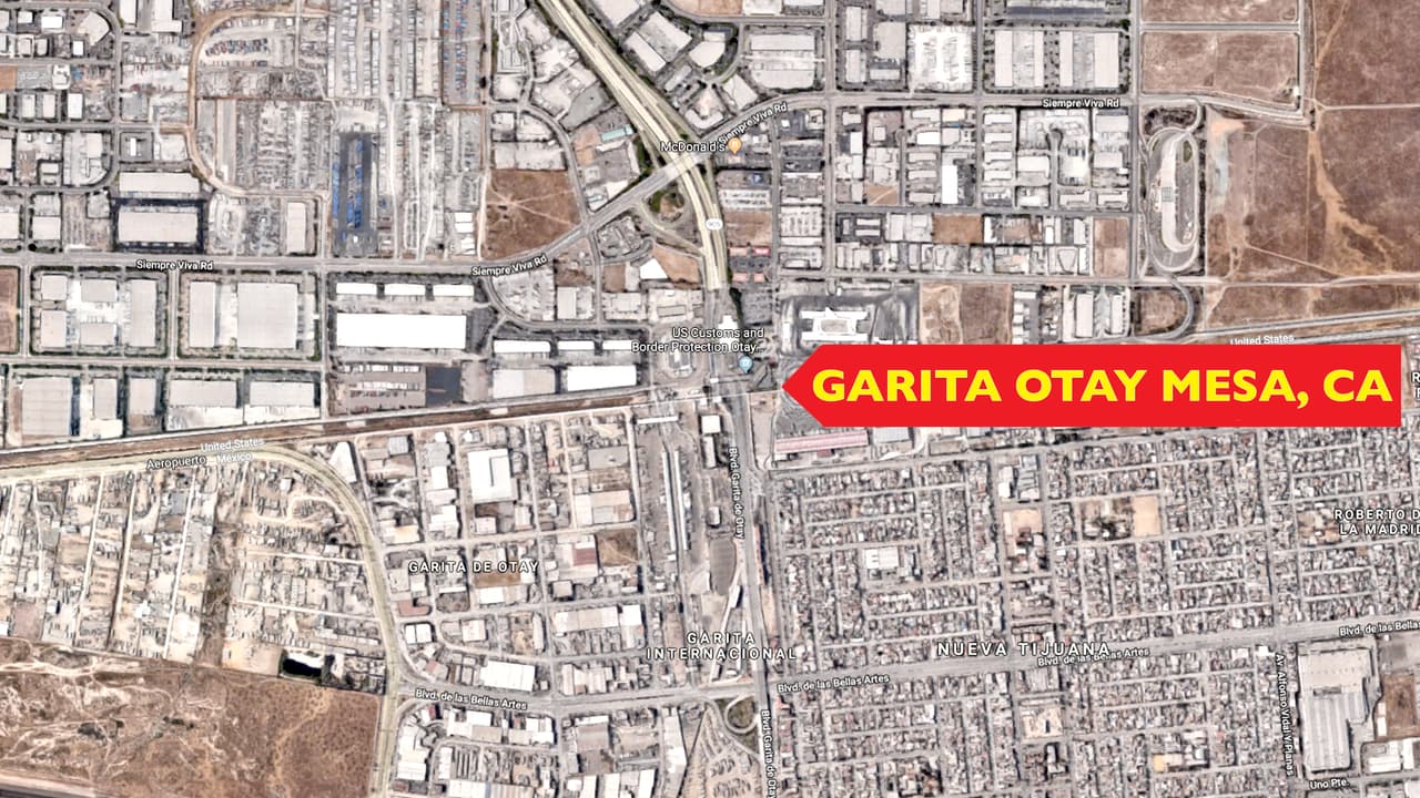 Esta vía subterránea, descubierta en 2013, pasa muy cerca de la garita fronteriza de Otay Mesa, entre Tijuana y San Diego.