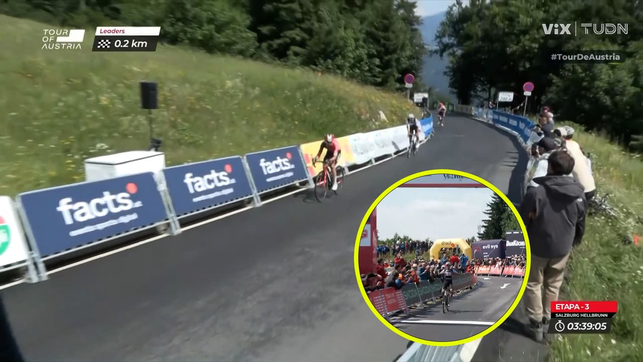 ¡Tremendo sprint! Isaac del Toro gana tercera etapa del Tour de Austria 