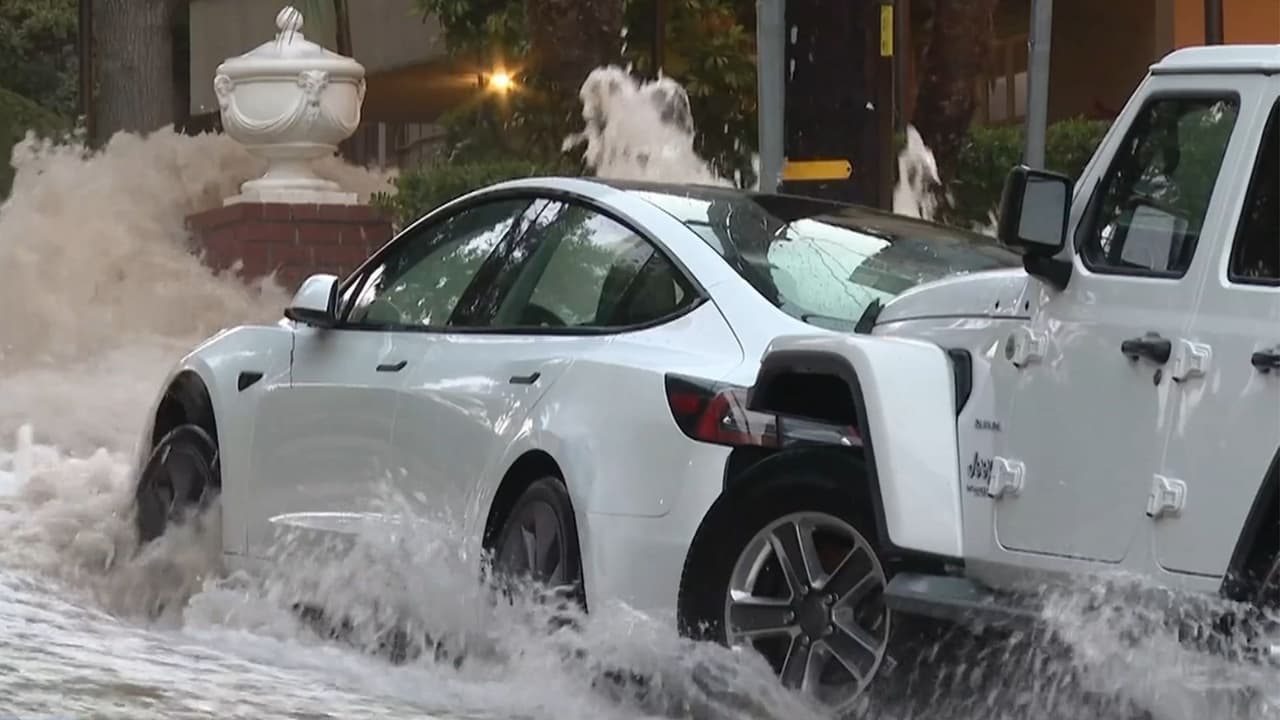 Las calles de California se convierten en grandes ríos; esto fue lo que pasó en West Hollywood