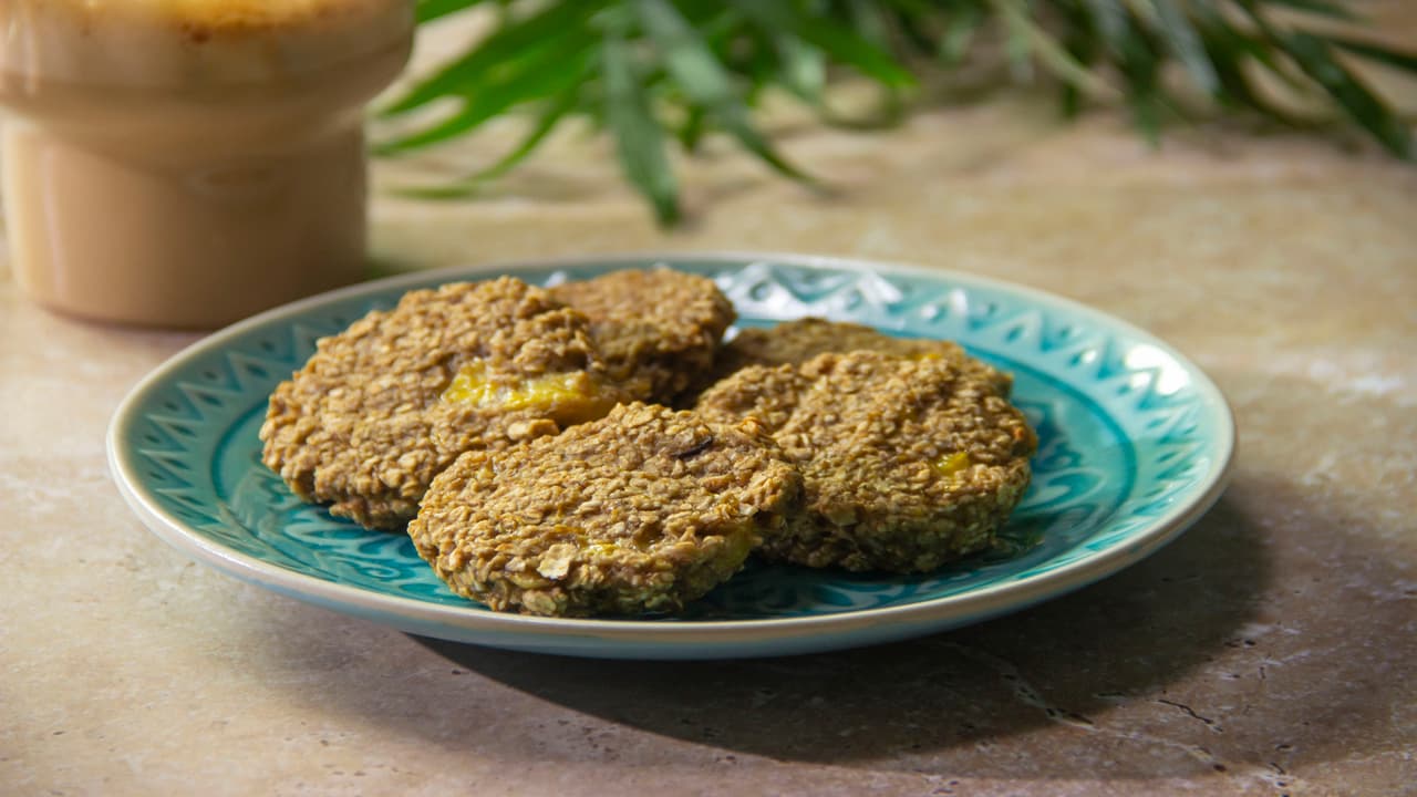 Galletas de avena y plátano