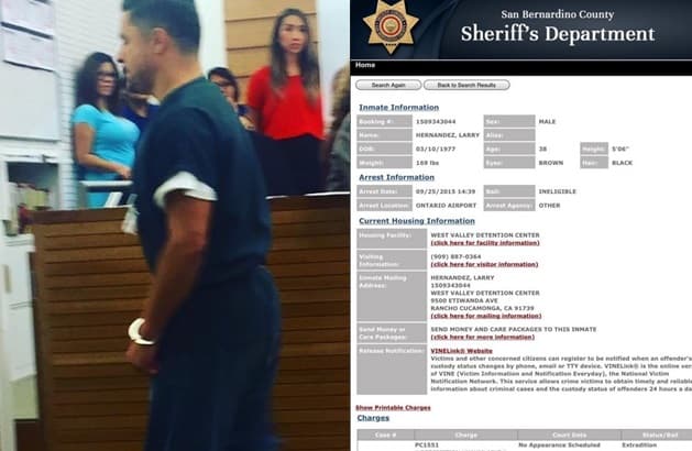 El tomento que vive Larry lo tiene desmejorado, en las fotos que han circulado de él en prisión se le mira desaliñado y con la barba crecida.