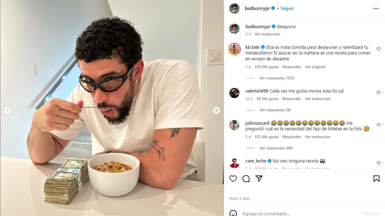 Bad Bunny borra publicaciones de Instagram y desata polémica con fotos.