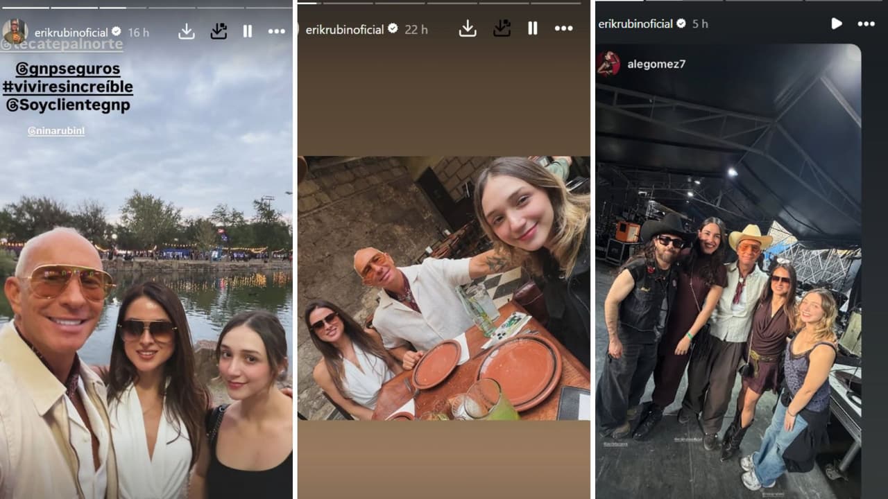 Erik Rubín mostró que su novia e hija, Nina, ya conviven.