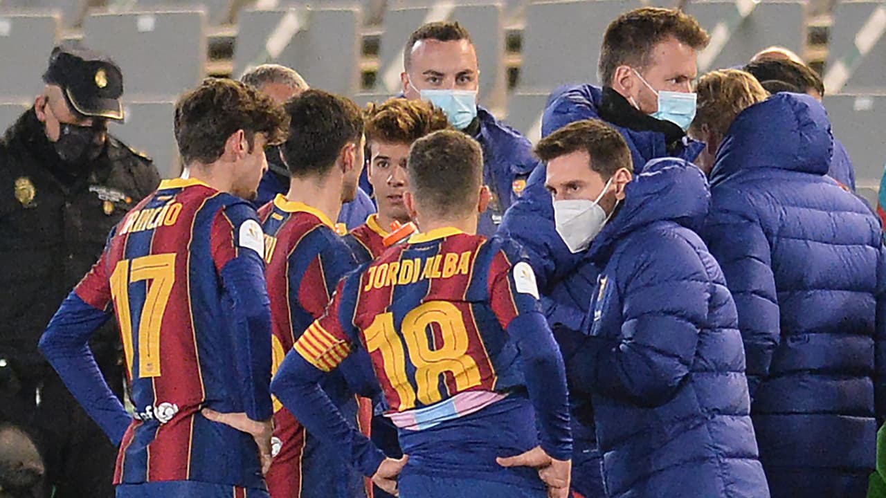 Messi no entrena a dos días de la Final de la Supercopa de España