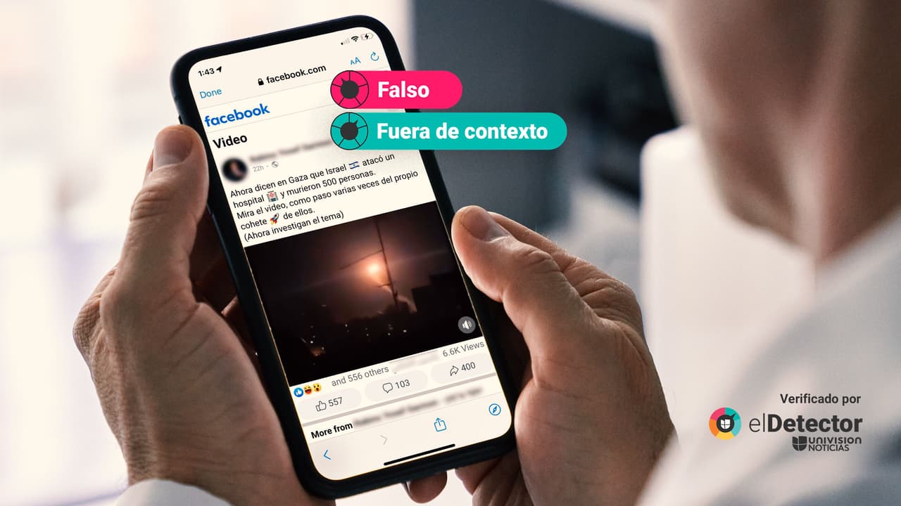 Ese video de un misil que hace un giro no tiene que ver con la explosión en el hospital de Gaza: fue difundido en 2022