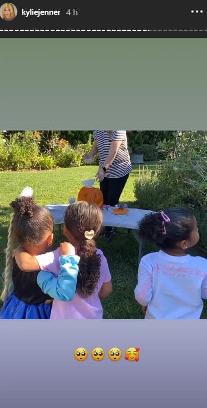 <b>Kylie Jenner</b> compartió un video donde la festejada aparece con su hija 
<b>Stormi y su prima True</b>, la hija de Khloé.
<br>