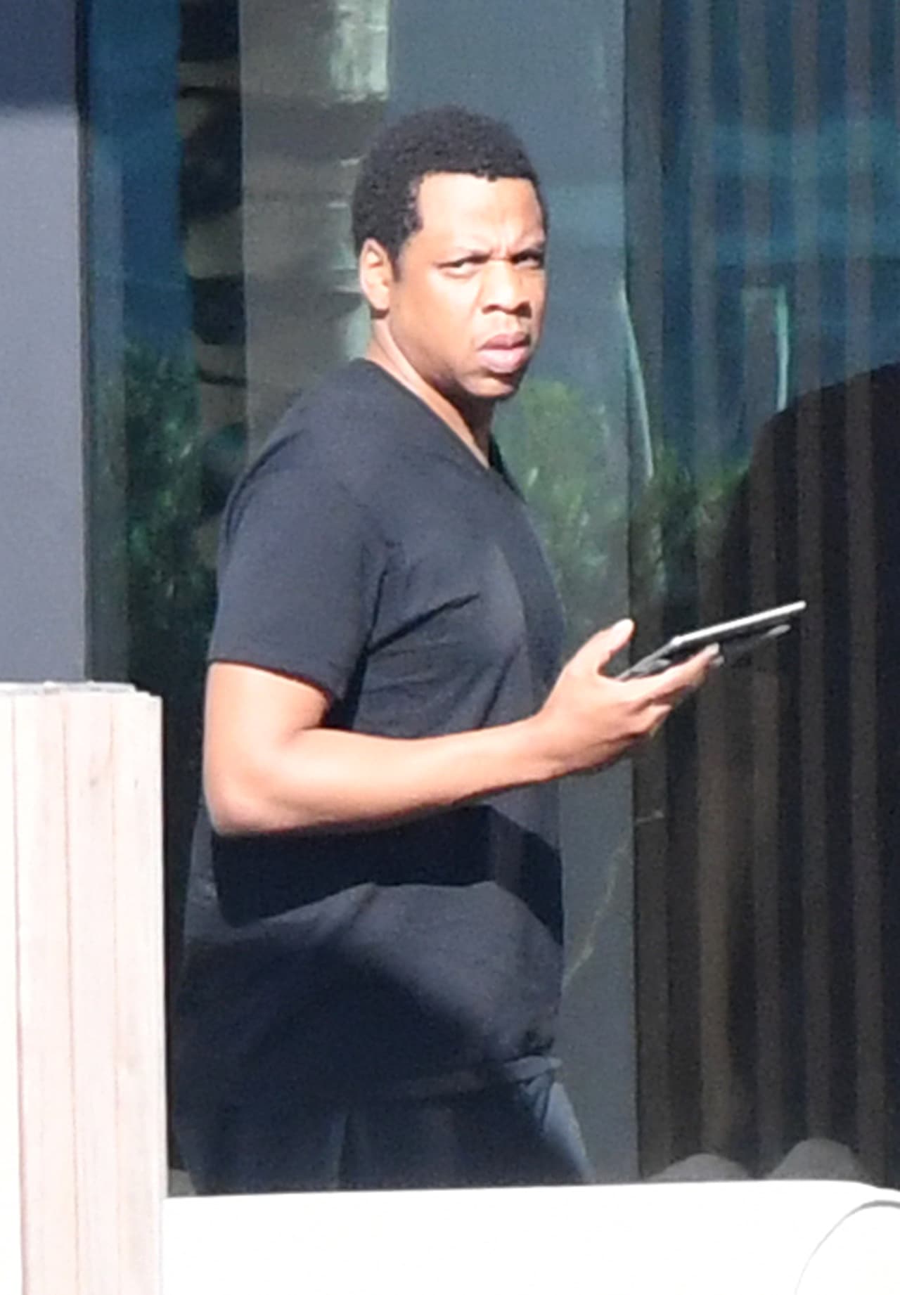 Jay Z también fue visto con toda la familia.