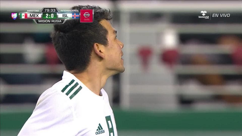 Tiro desviado de Hirving Lozano