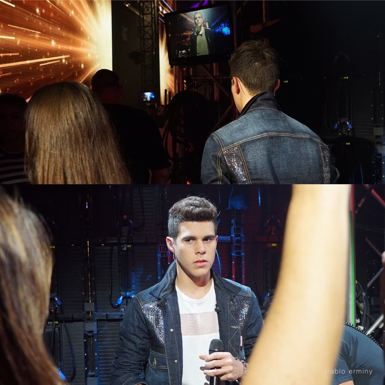 Pero en backstage las emociones estaban a flor de piel, y Zabdiel esperaba escuchar su destino en la competencia.