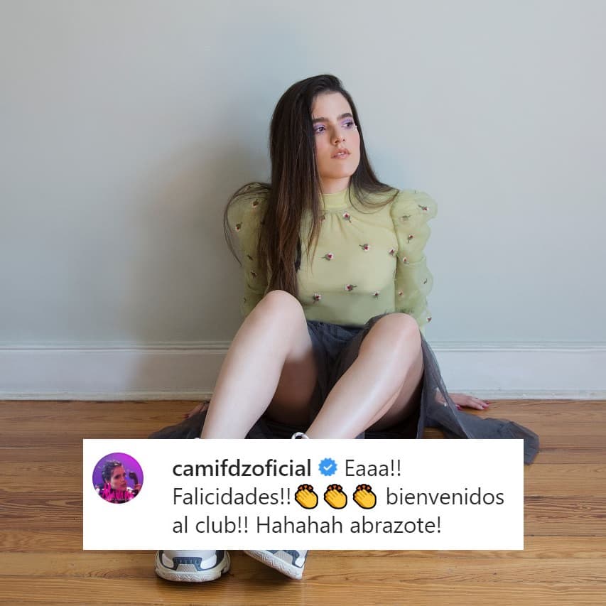 <b>Camila Fernández</b>, hija de Alejandro Fernández, les dio la bienvenida "al club". Recordemos que la cantante se casó el 1 de agosto de 2020.
