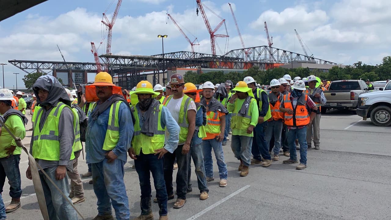 El nuevo estadio tiene 1.7 millones de pies cuadrados y se ubicará al sur del actual Globe Life Park en Arlington.