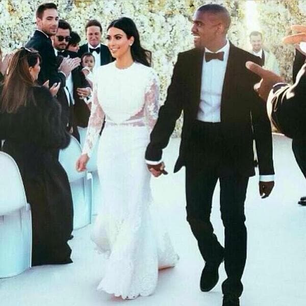El enlace matrimonial sin duda fue el evento del año. Todo el mundo quería las primeras imágenes de Kim y Kanye como marido y mujer.