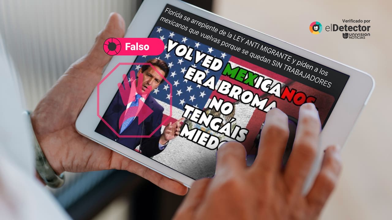 Una publicación en Facebook asegura falsamente que “Florida se arrepiente” de la nueva ley de inmigración
