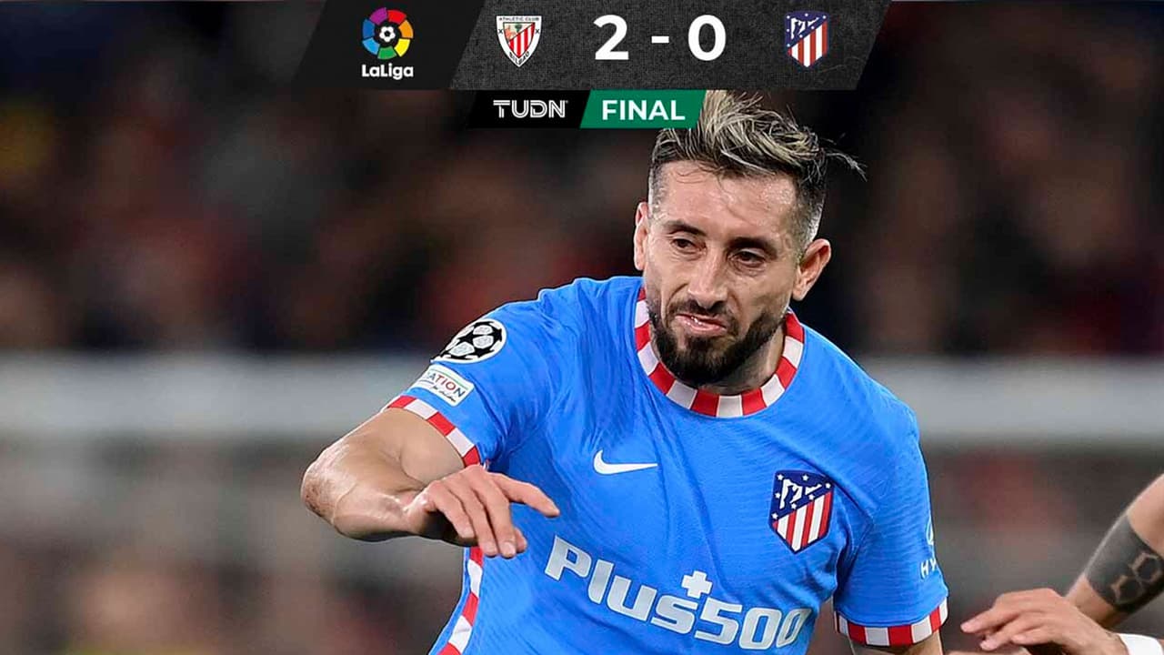 Héctor Herrera volvió a jugar, pero el Atlético de Madrid perdió con al Athletic de Bilbao