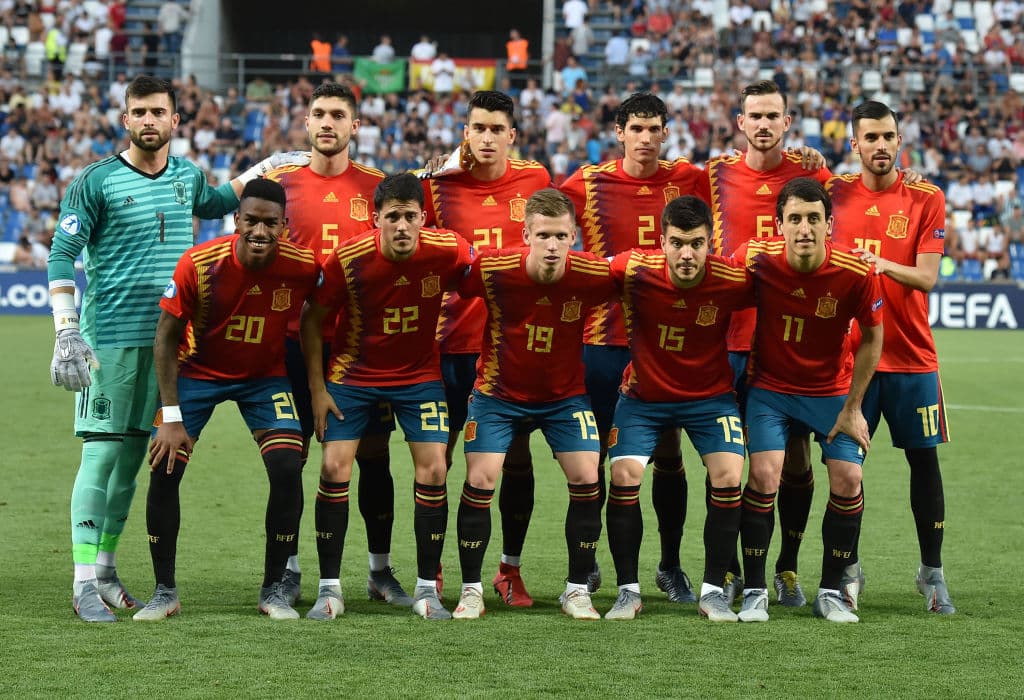 Los españoles también posaron par la foto previo al silbatazo inicial de la Semifinal.