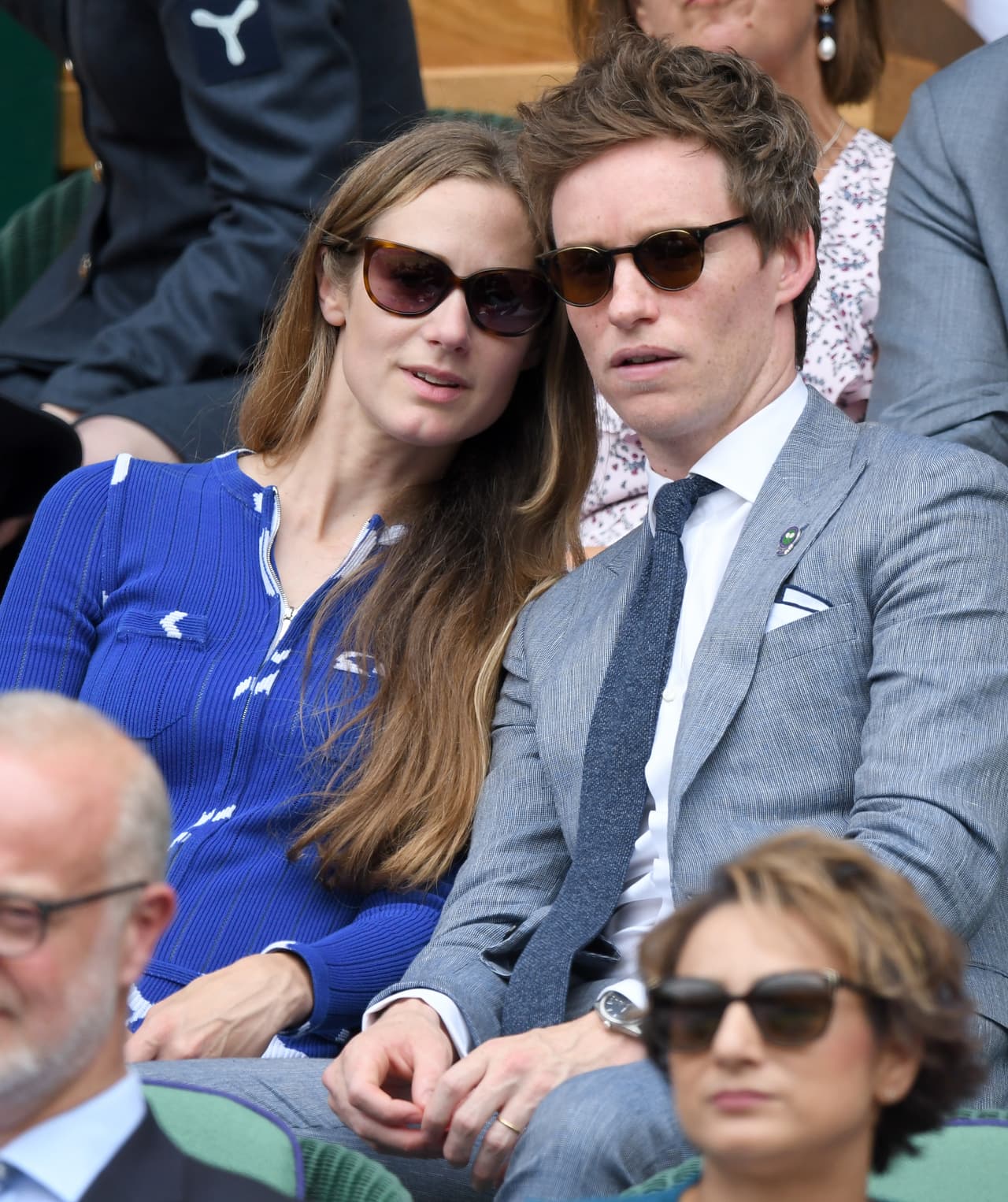 El actor y modelo británico Eddie Redmayne y su esposa Hannah Bagshawe.