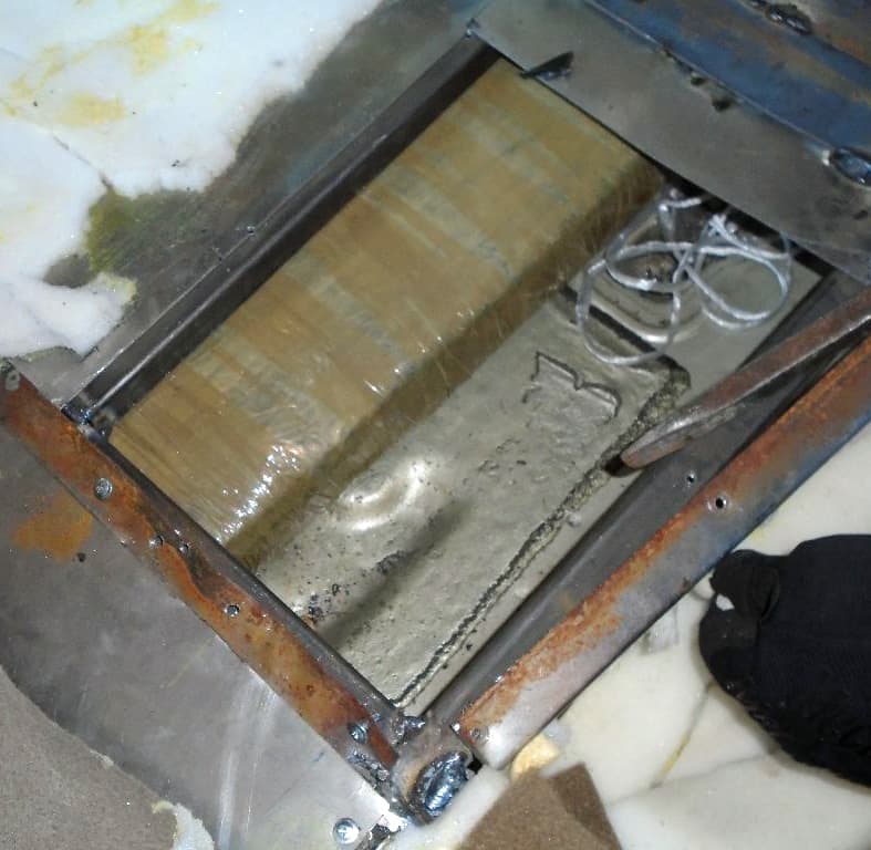 La droga estaba distribuida en nueve paquetes valorados en 70 mil dólares.