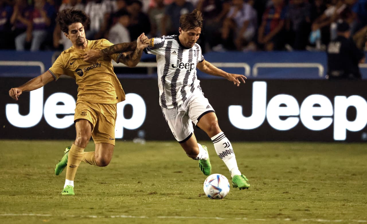 El Barcelona y la Juventus igualaron en el Cotton Bowl de Dallas gracias a los dobletes de Osumane Dembele y Moise Kean.