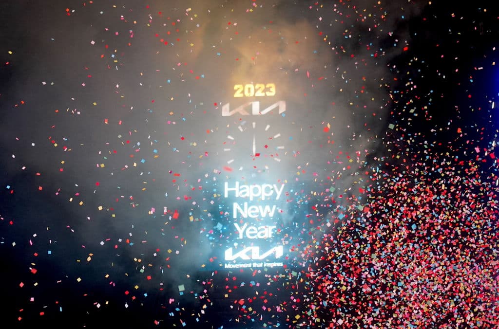Y con la iluminación del 2023, comenzaron los primeros segundos del Año Nuevo, desde Times Square para todo el mundo.