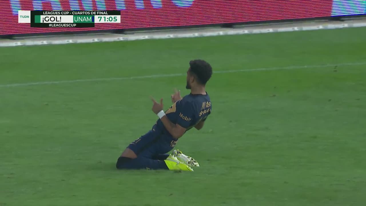 ¡Gol de Pumas! Rogéiro marca el 1-1 con un derechazo