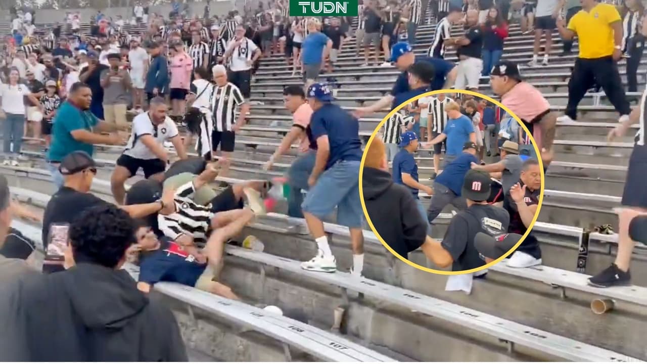 No todo es fiesta; Se desata pelea entre fans de Botafogo y PSG