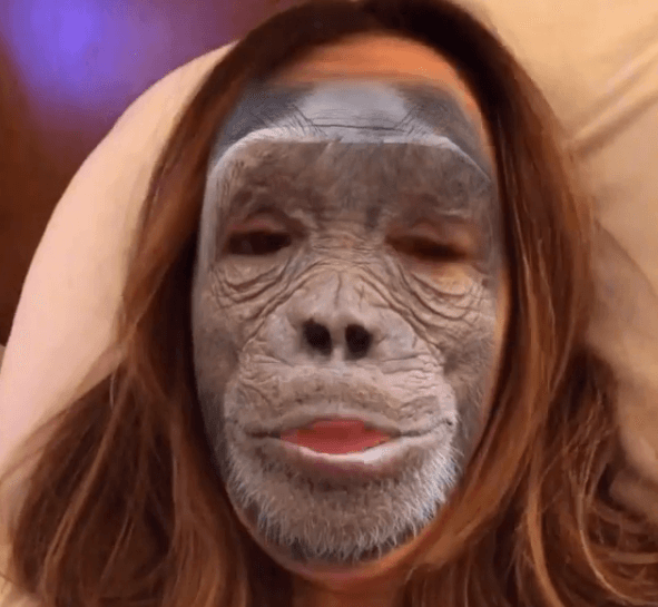 Jamás imaginarías que este gorilita podría ser la bellísima Shannon de Lima.