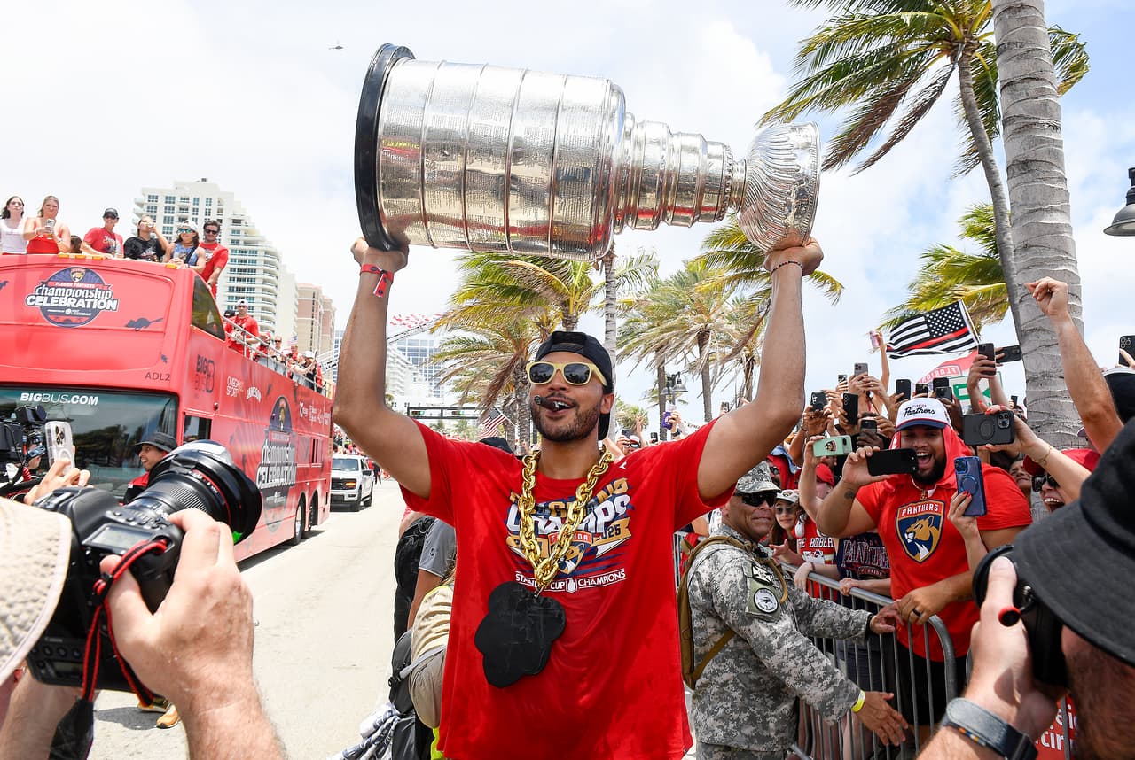 Fort Lauderdale se viste de fiesta por el título de los Florida Panthers en la Copa Stanley