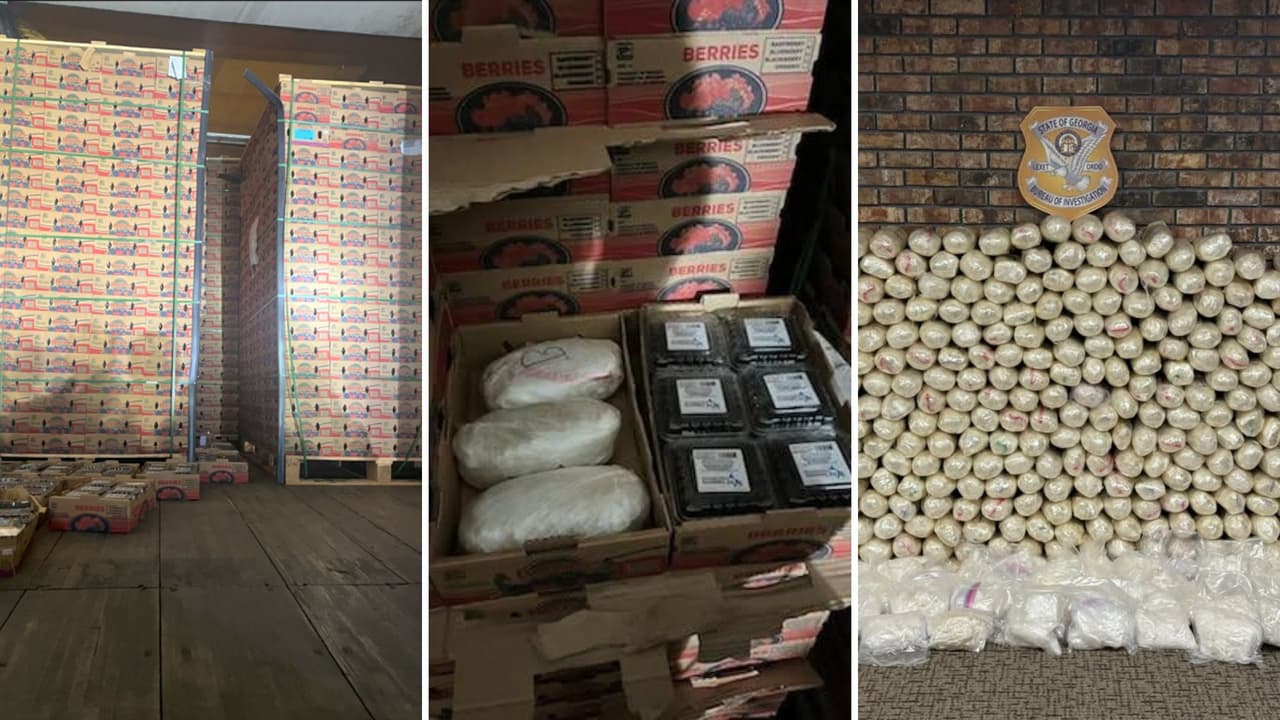 Casi una tonelada de droga en cajas de moras; así se descubrió este cargamento en Georgia