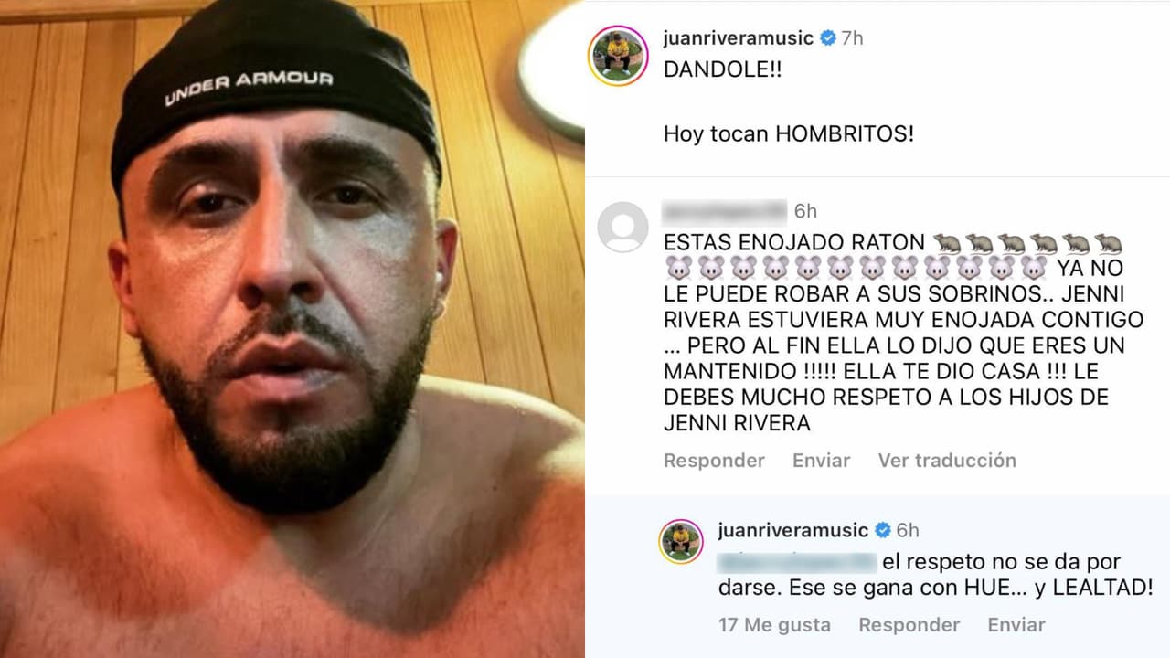 Así se defendió Juan Rivera de las críticas que lo acusan de "robar" a los hijos de Jenni Rivera.