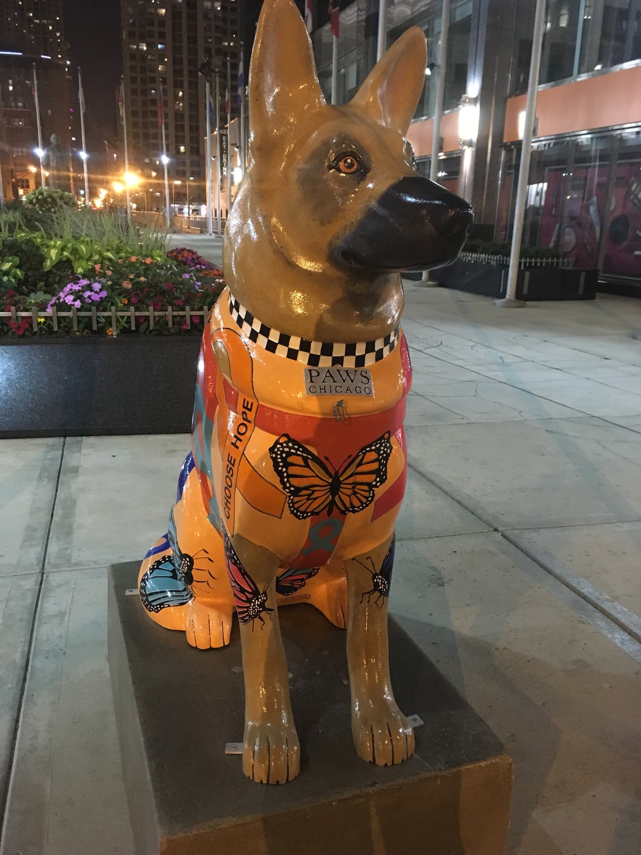 Los perros estarán en exhibición hasta el fin de semana feriado del Día del Trabajo.