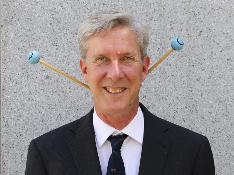 Mark Veregge, percusionista.