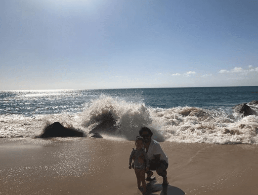 Los dos grandes amores de Ana Patricia fueron protagonistas de la mayoría de sus fotos.