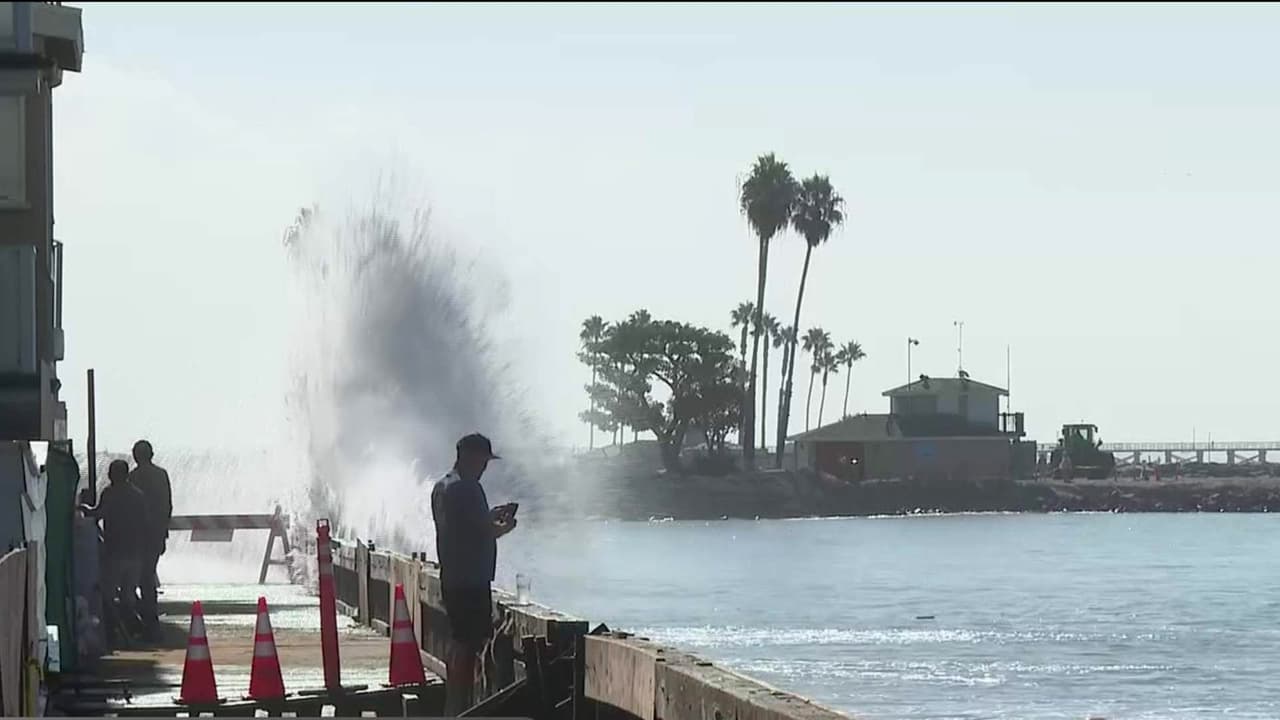 Continúa la amenaza de alto oleaje en Long Beach por el huracán Polo