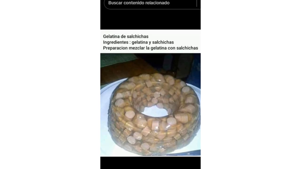 Gelatina de salchicha.