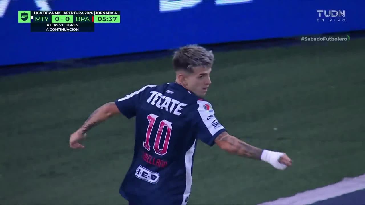 ¡Golazo de Rayados! Hermosa asistencia de Rossi y Orellano define como crack