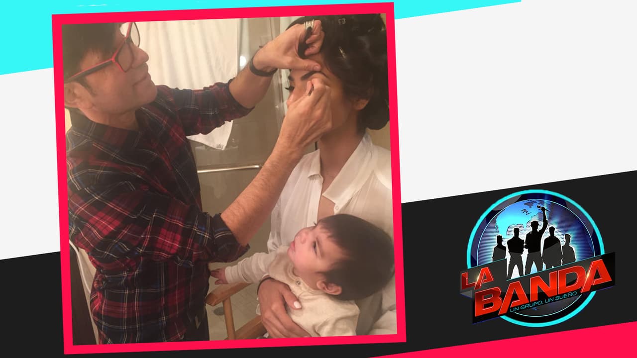 Matteo también opinó sobre el maquillaje de su mami. Marco Peña, estilista de Alejandra y otras celebridades.