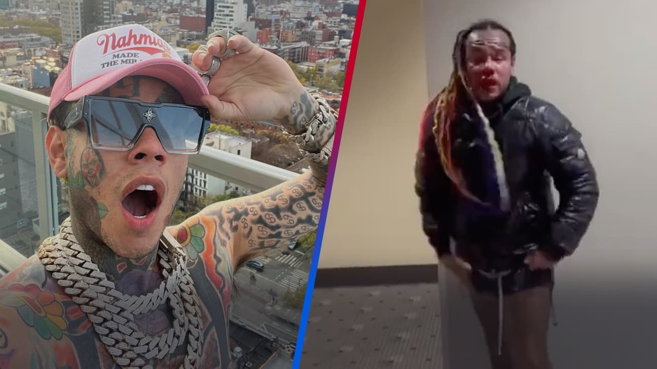 Tekashi 6ix9ine queda ensangrentado tras ser golpeado dentro de un gimnasio y todo queda captado en video