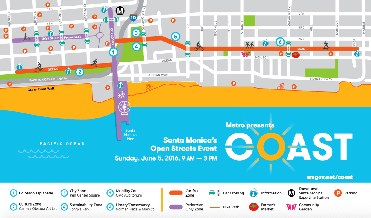 Cerrarán tres calles de Santa Mónica por evento familiar este domingo