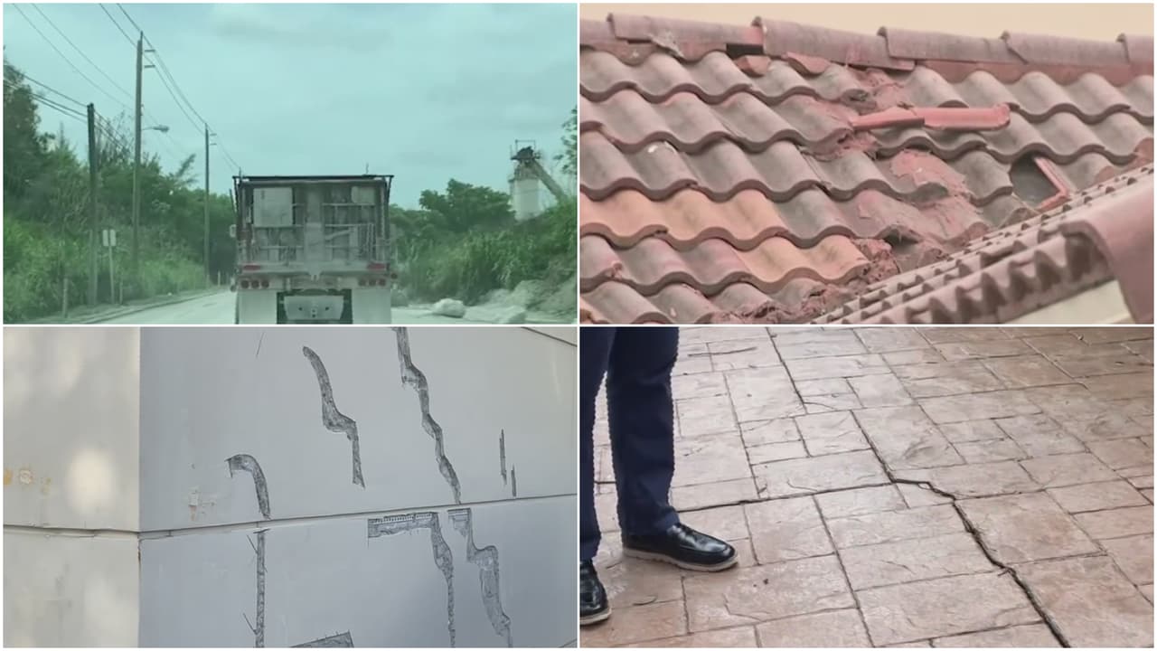  "Todo se está cayendo": Vecinos de Miami Lakes denuncian temblores y daños en sus casas por trabajos de minería en la zona