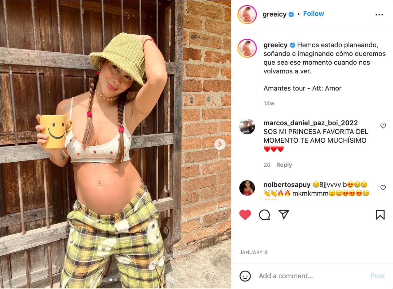 En diciembre de 2021, Greeicy y Mike Había anunciaron que iban a ser padres mediante un emotivo video y una canción llamada Att: Amor