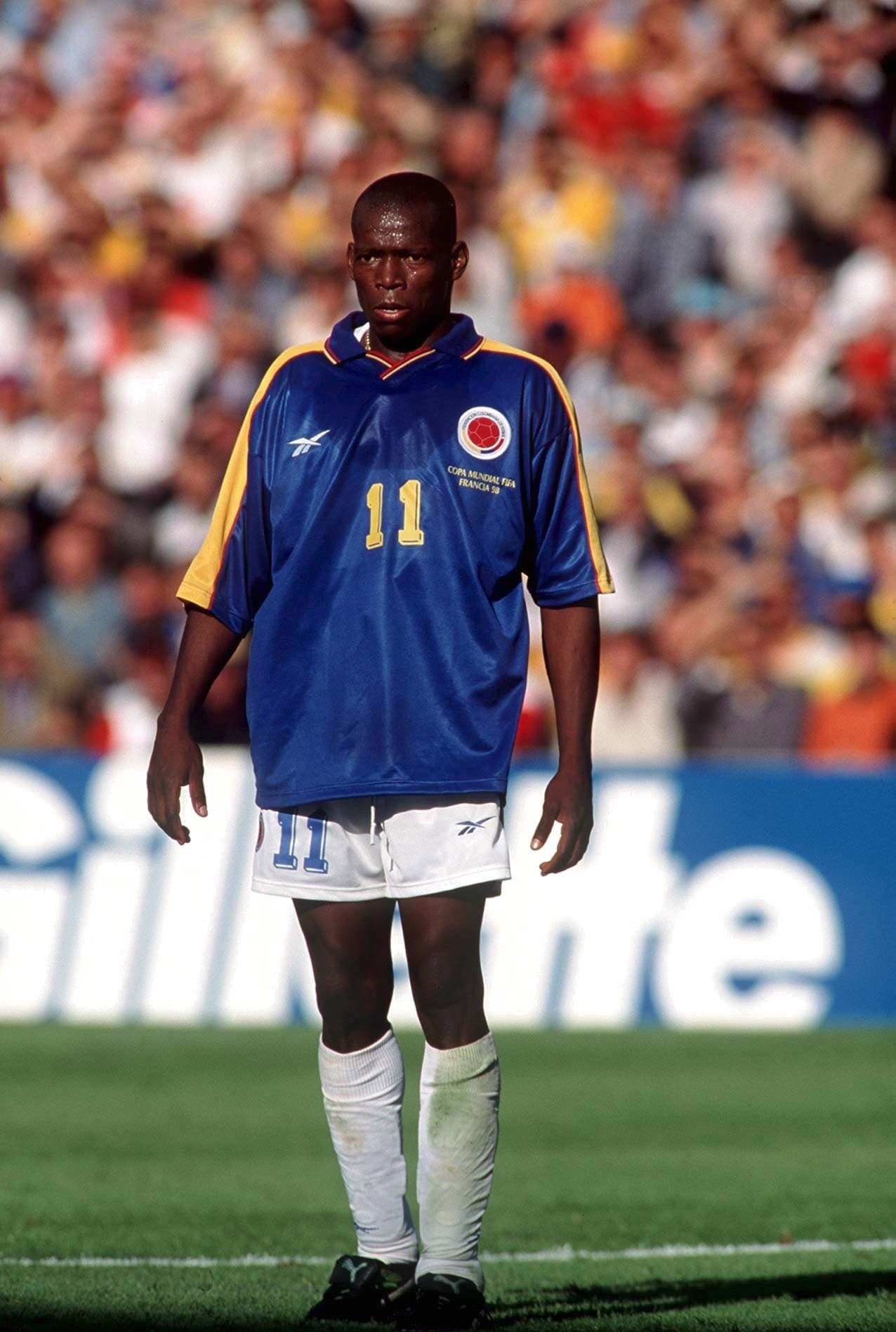Faustino Asprilla: uno de los mejores delanteros de la historia del fútbol colombiano, fue apartado de la selección durante el Mundial de Francia 1998.