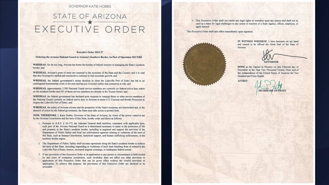 Katie Hobbs firma orden para movilizar a la Guardia Nacional