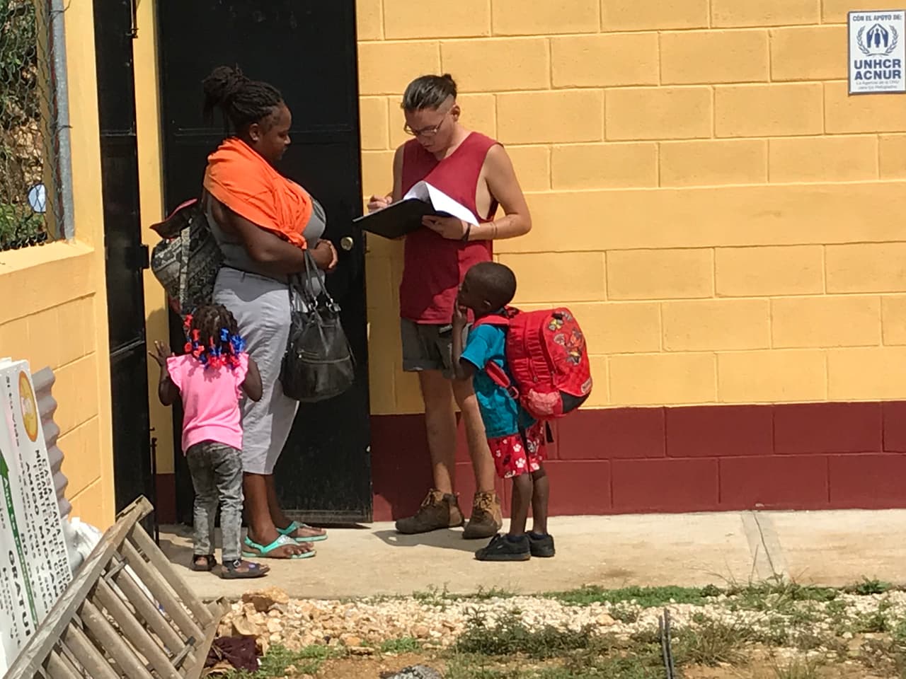 La ACNUR ha intentado atender la emergencia humanitaria entre la población haitiana varada en Tapachula.