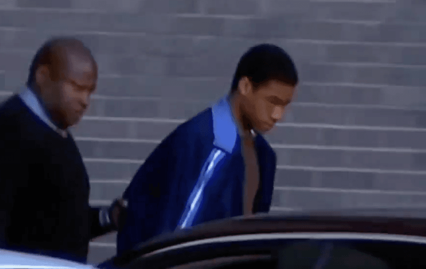 Kahton Anderson, tras su arresto.