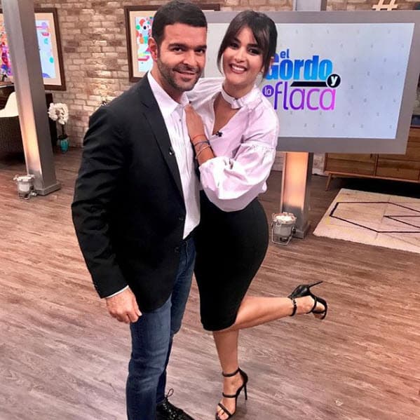 En una de las ocasiones que Pablo Montero visitó el estudio de El Gordo y La Flaca, Clarissa se tomó esta foto.