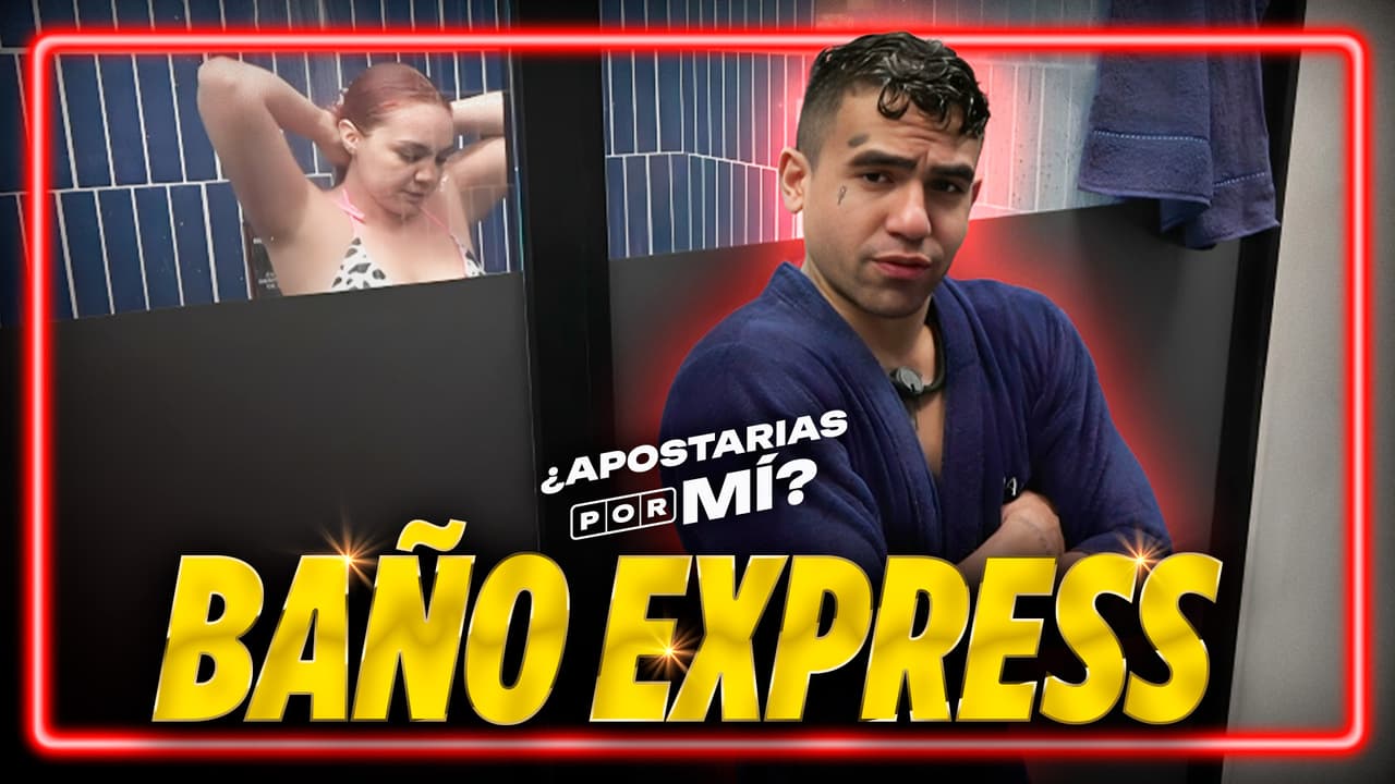 El Malito le cuida la retaguardia a Laysha para que nadie la vea mientras se baña
