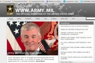 Sitio web Army Mil.