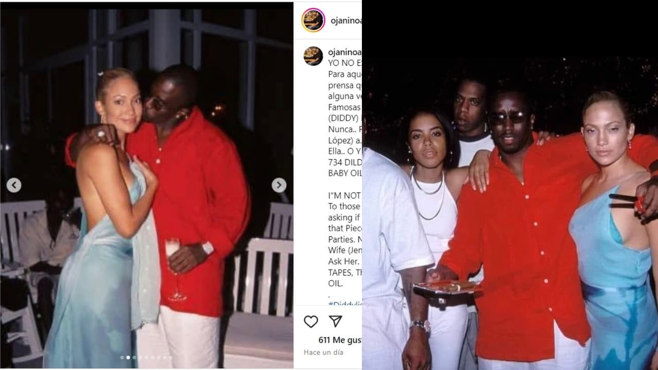 Ojani Noa difundió fotografías en las que JLo aparece con Sean 'Diddy' Combs.