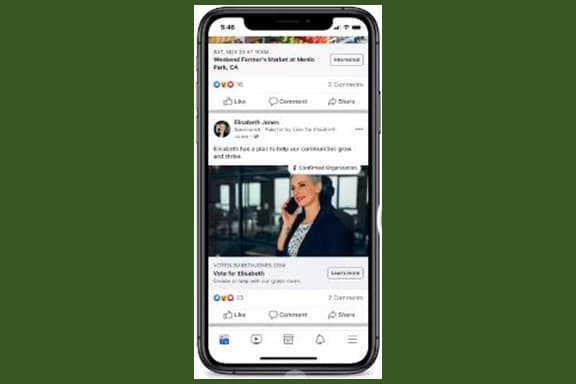 Facebook te da la opción de evitar que veas anuncios de temas electorales, sociales, política o de candidatos políticos o súper PAC u otras organizaciones.