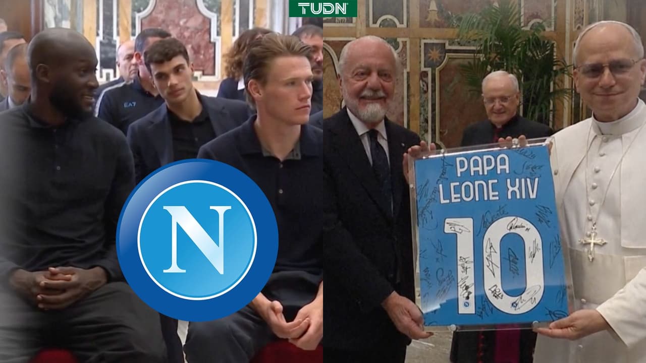 Napoli cierra festejos de Scudetto con visita a León XIV
